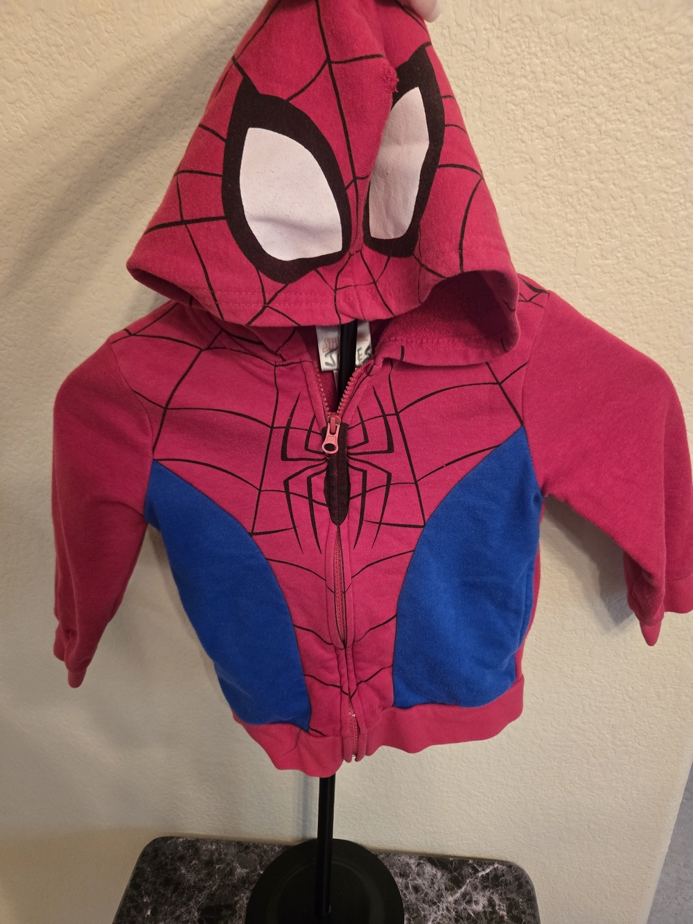 Marvel Spider-Hooded Sweatshirt in Red and Blue
